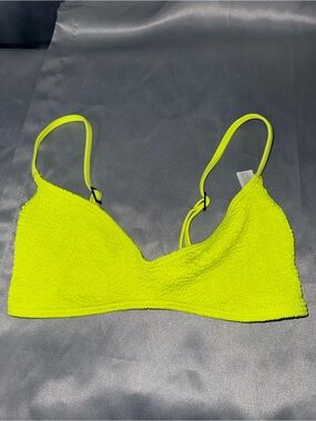 bond-eye Neon Lime Textured Bralette